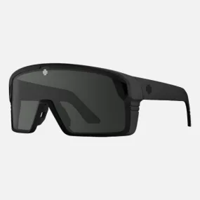 Spy Sunglasses Monolith - Matte Black/Happy Grey Green w/Black Spectra Mirror