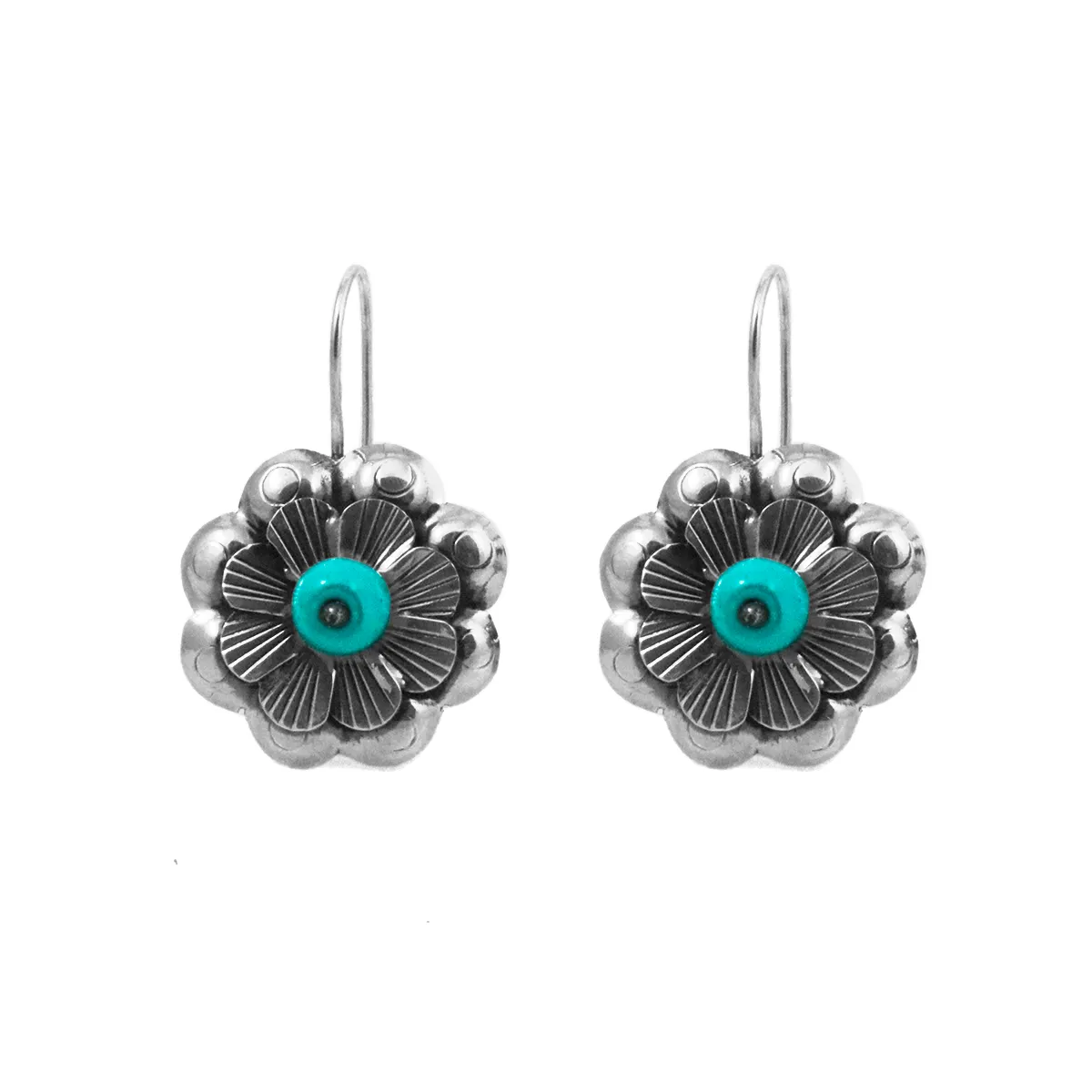 Sterling Silver Flor Mazahua Earrings