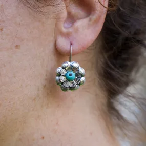 Sterling Silver Flor Mazahua Earrings