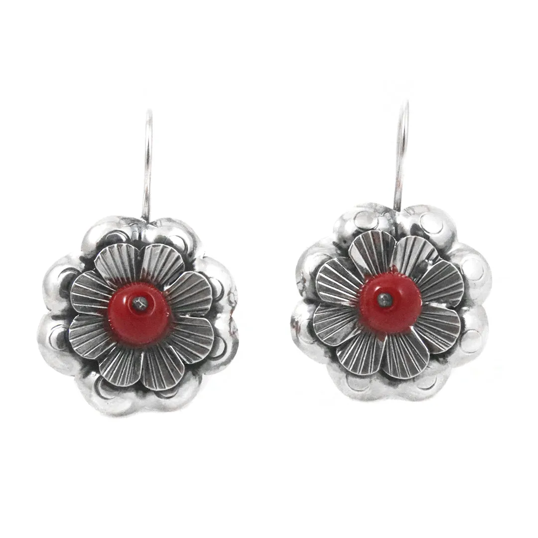 Sterling Silver Flor Mazahua Earrings
