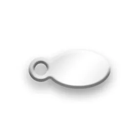 Sterling Silver Jewelry Tag F - 100 Pack
