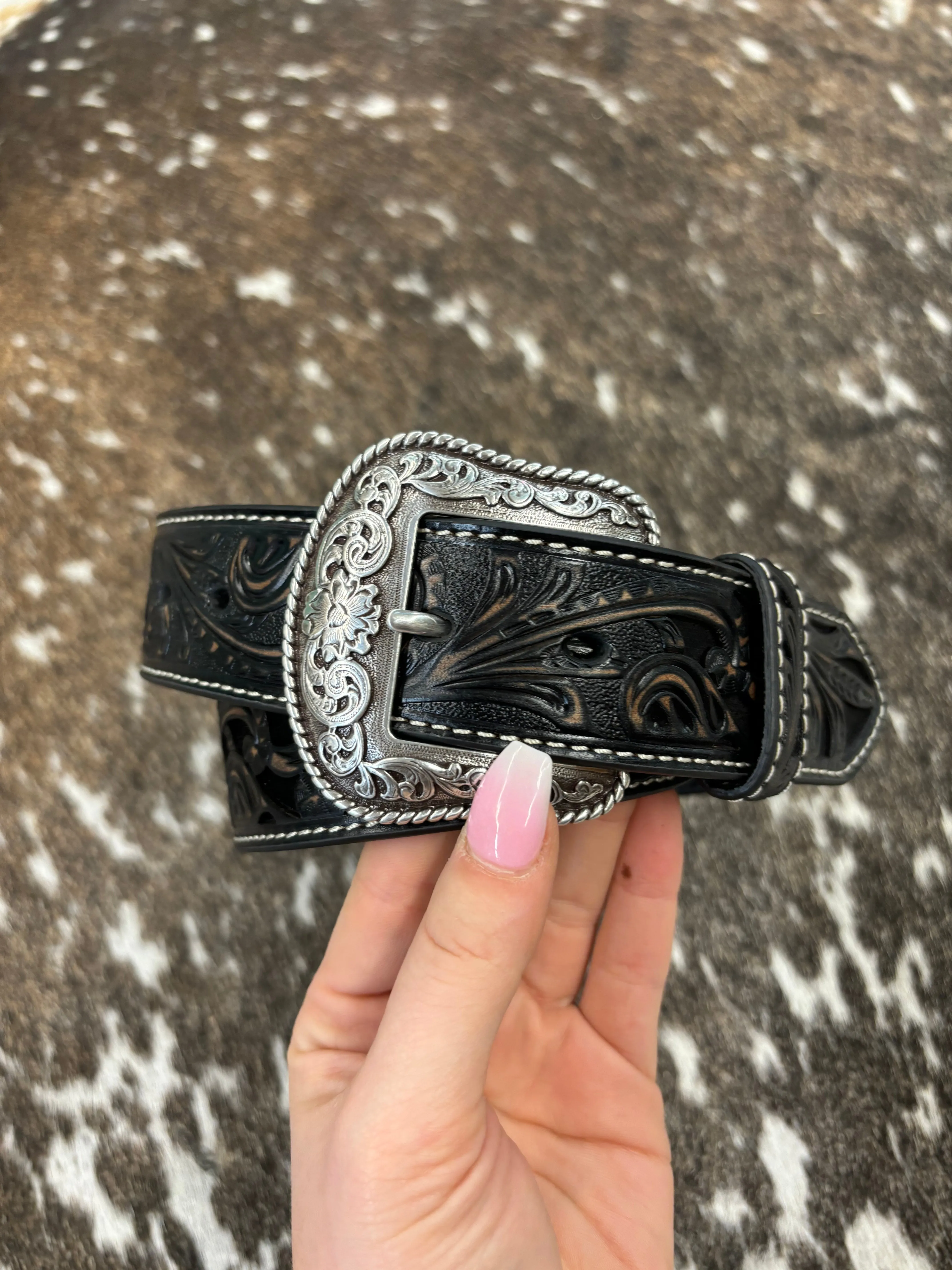 The Ariat Amarillo Tooled Belt