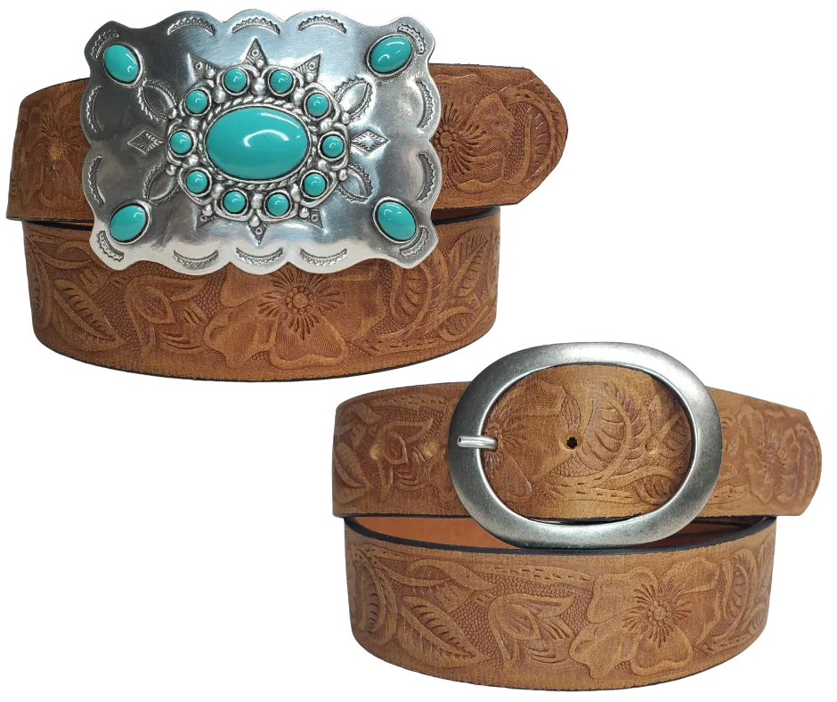 The "Cloverleaf" Leather Belt