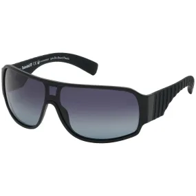 Timberland Men's Sunglasses - Smoke Polarized Lens Matte Black Frame | TB9216 0002D