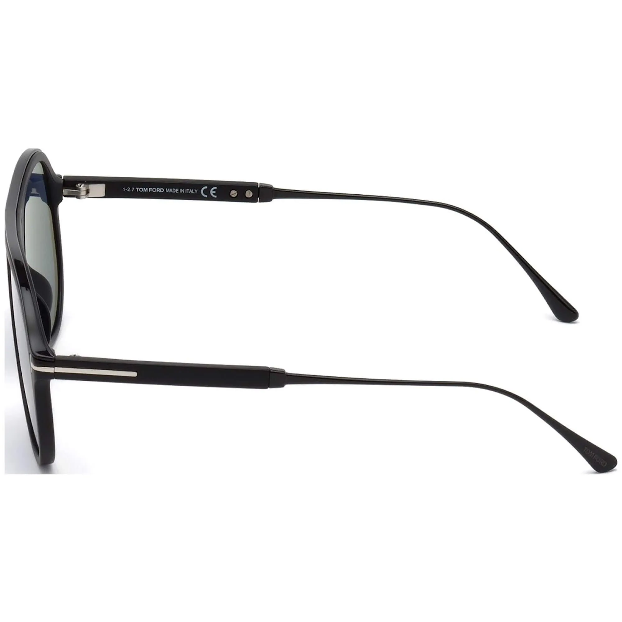 Tom Ford Men's Sunglasses - Nicholai Matte Black Frame Smoke Blue Lenses | FT06245702D
