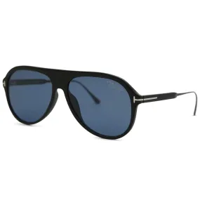 Tom Ford Men's Sunglasses - Nicholai Matte Black Frame Smoke Blue Lenses | FT06245702D