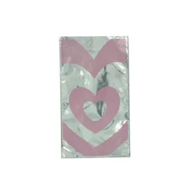 Valentine Pink Heart Goody Bags ( Case of 25 )