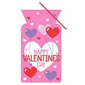 Valentine's Cellophane Heart Treat Bags | 20 ct
