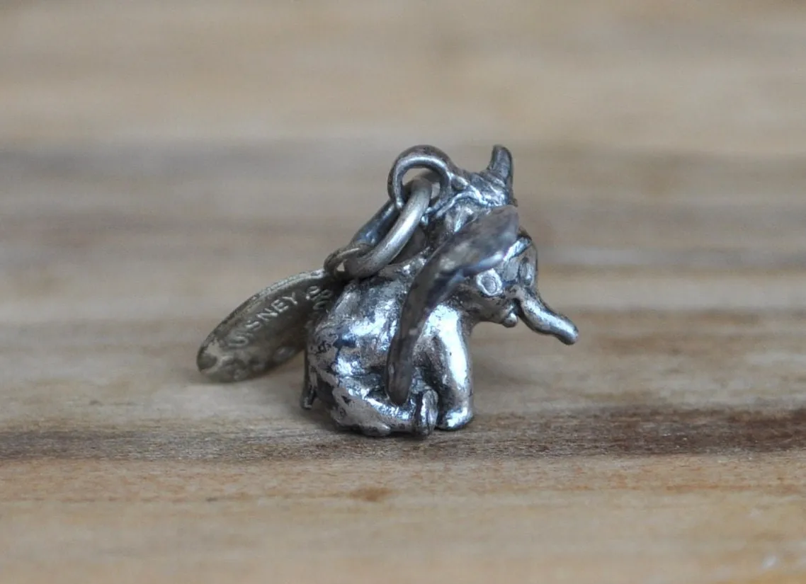 Vintage Disney Dumbo Charm! Sterling Silver, Stamped "Walt Disney Prods" & "Sterling" - Collectible Vintage Disney Charm, Disney Jewelry