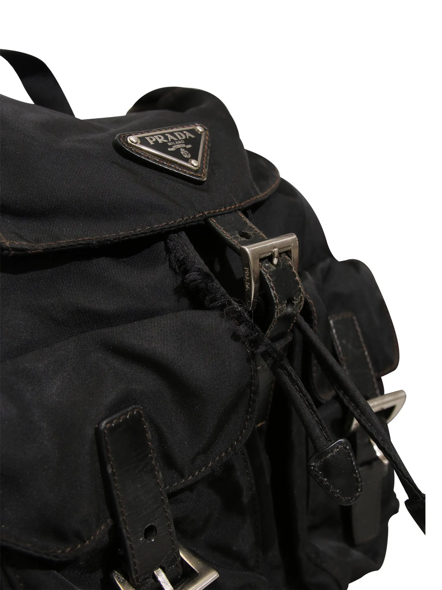 Vintage Mini Nylon Drawstring Backpack