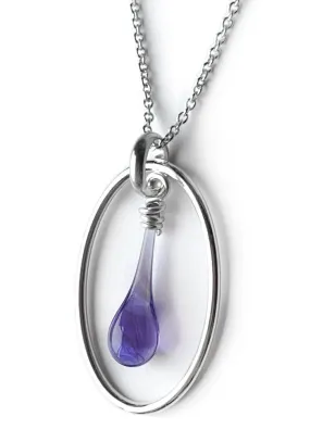 Violet Cameo Necklace