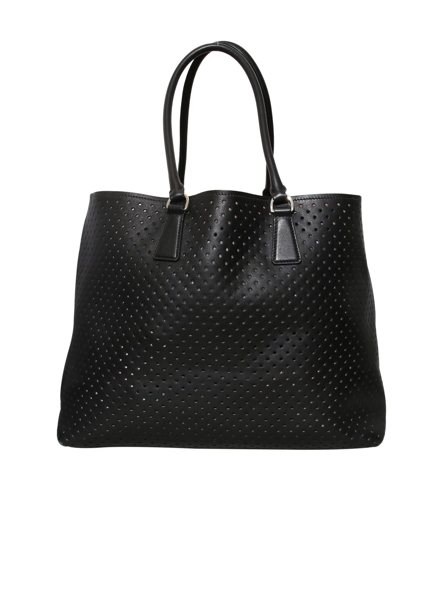 Vitello Fori Leather Tote Bag with Pouch