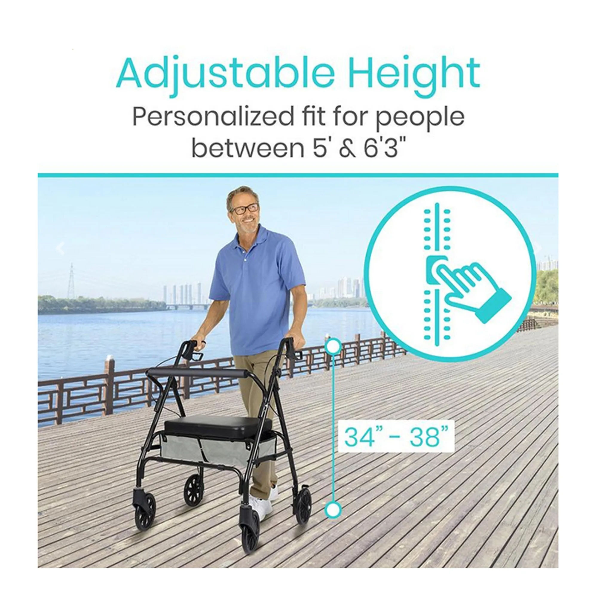Vive Health Bariatric Rollator