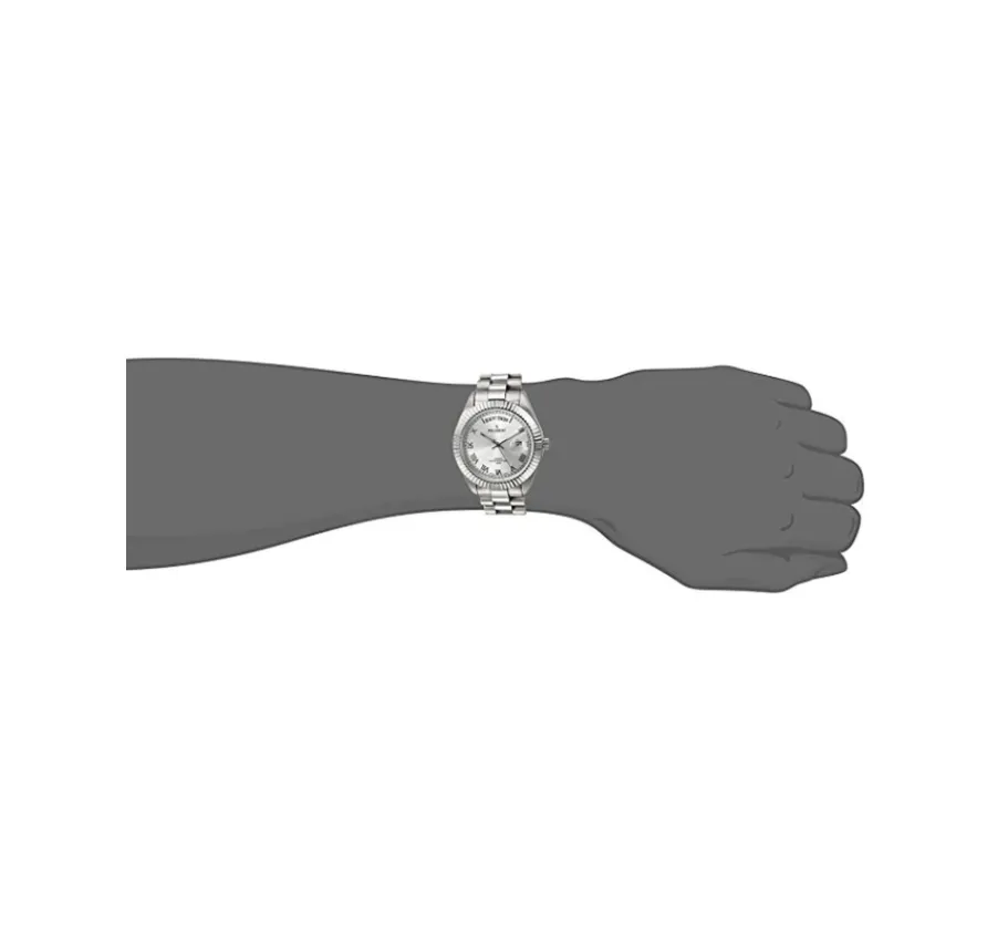 White Face Gold Color Presidential Day Datejust Watch Quartz Roman Numeral Big Face Fluted Bezel Luxury