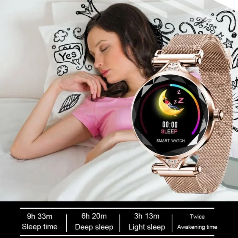 Women Heart Rate Blood Pressure Bracelet Smart Watches