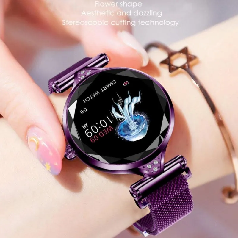 Women Heart Rate Blood Pressure Bracelet Smart Watches