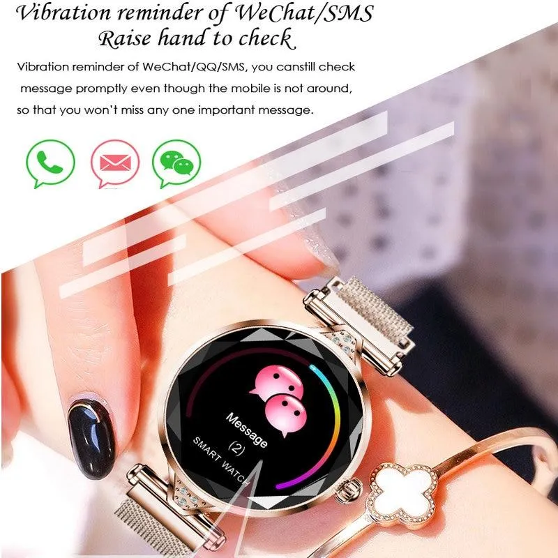 Women Heart Rate Blood Pressure Bracelet Smart Watches