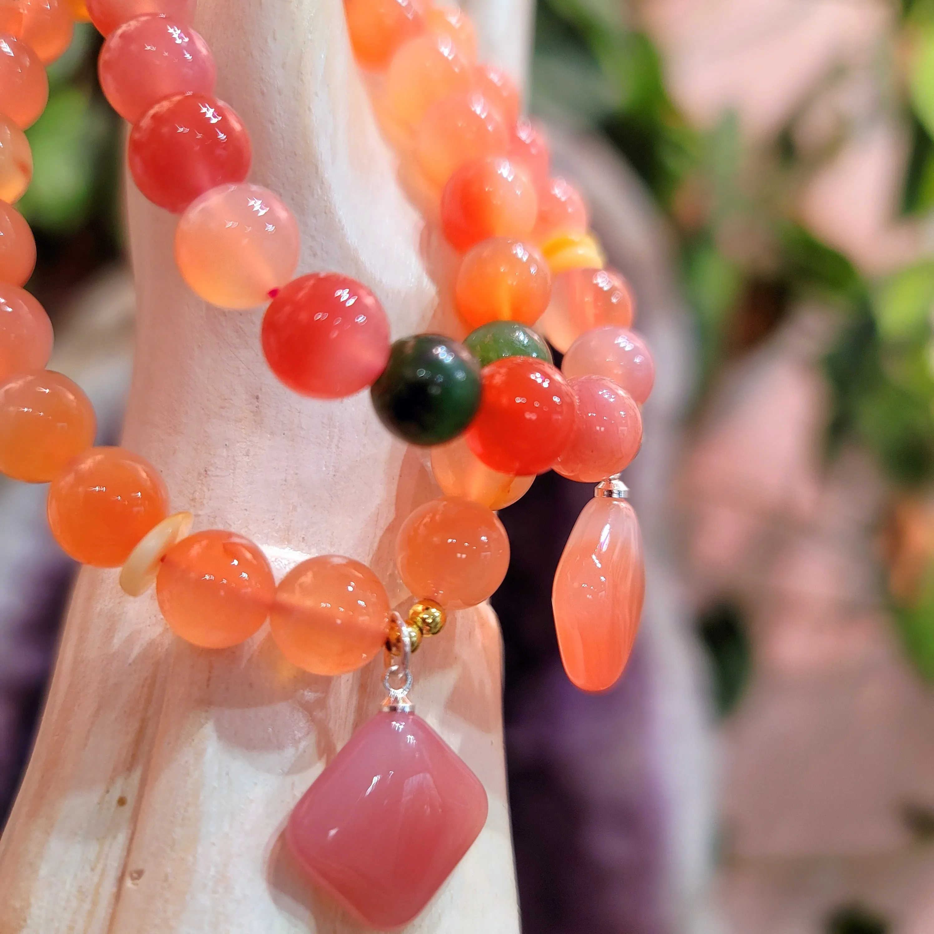 Yanyuan Agate & Jade Bracelet for Achieving Goals, Confidence and Health